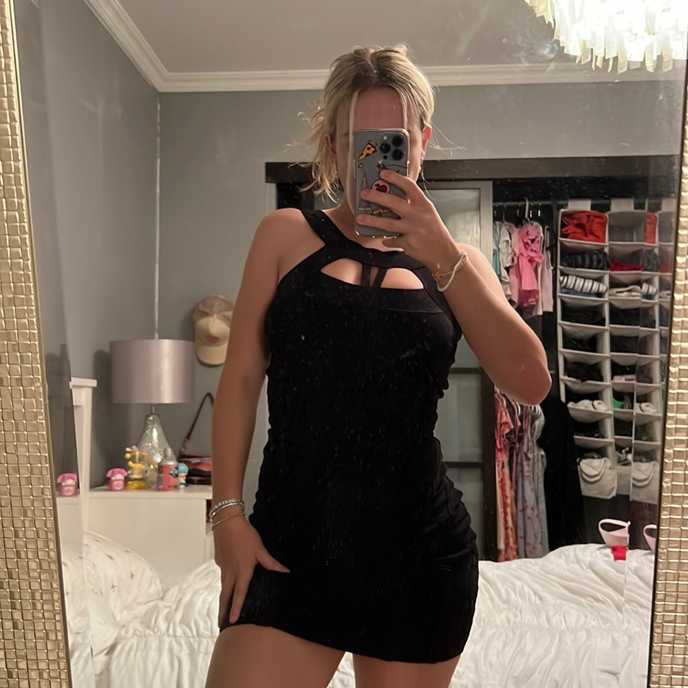 Guess Marciano Black Bandage Dress